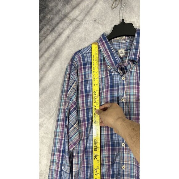 peter millar long sleeve button down Blue Multicolor Long Sleeve Men’s 2XL - Picture 5 of 11